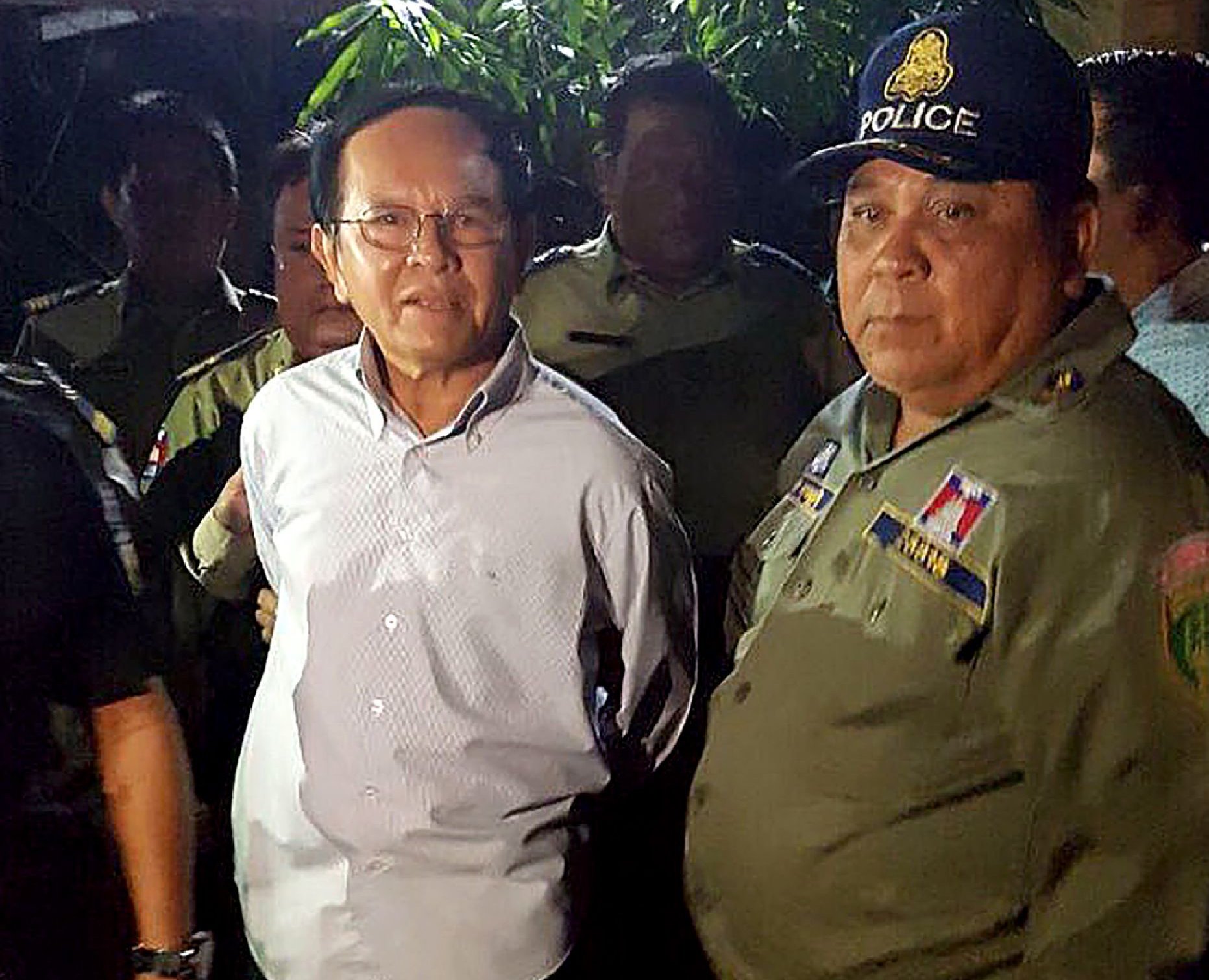  Kem Sokha was arrested at his home in Phnom Penh, the Cambodian capital, early Sunday. His daughter said his whereabouts were unknown. CreditCreditAgence France-Presse — Getty Images 